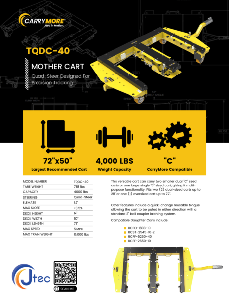 "C" Series | TQDC-40 - Spec Sheet - Jtec Products