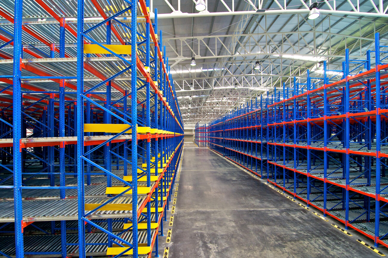 Warehouse storage, shelving, metal, pallet racking systems