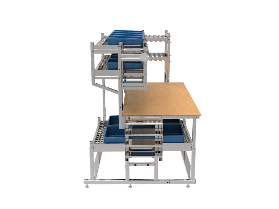 Pack Table with Totes.545