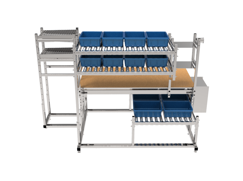 Pack Table with Totes.546