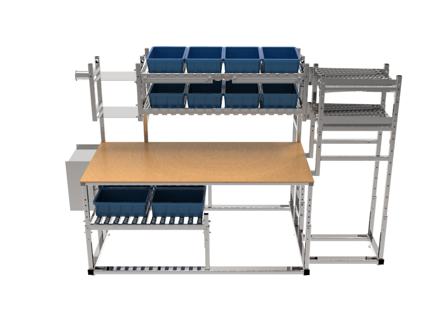 Pack Table with Totes.547